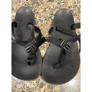 Shamma Vibram Open Back Trail Running Sandals Size 7.5/8 Women's Black Hiking